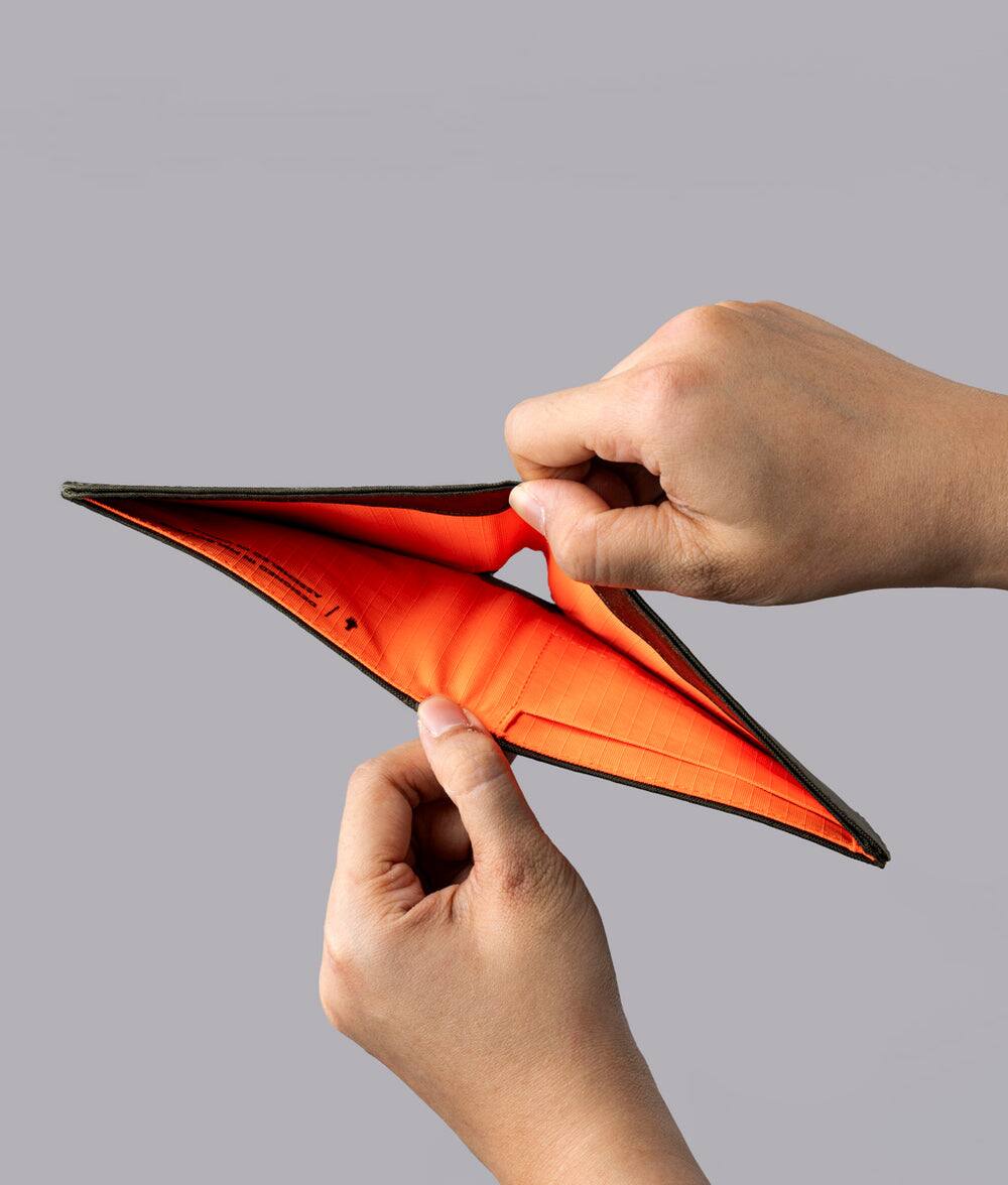 Alt View 1. ALPAKA - ARK Classic Wallet,Bifold Wallet with Magnetic Closure, RFID Protection, Global Bill Fit,Gift-Ready Box - Olive Green X-Pac X42.