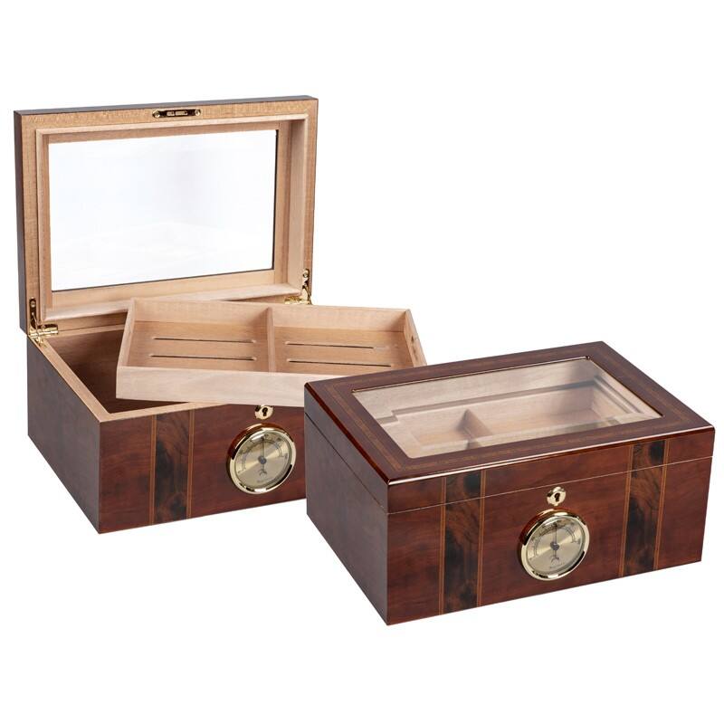 Front. Prestige - Presidential Cigar Humidor - High Gloss Finish.