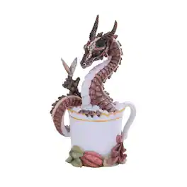 Pacific Trading - Drinks and Dragons Series Hot Chocolate Dragon Resin Figurine by Stanley Morrison 7.25 inch