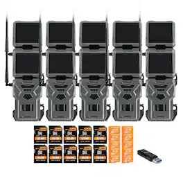Spypoint - FLEX-S DARK Cellular Night Vision Trail Camera (10 Pack) Bundle