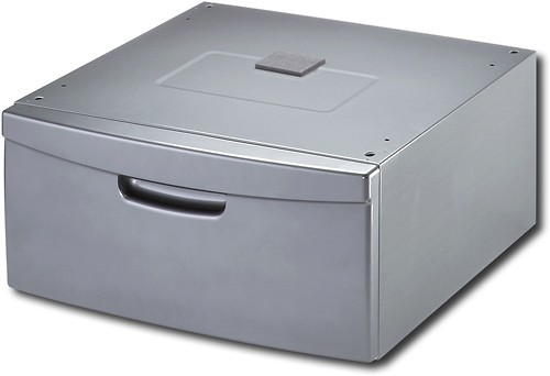 Best Buy: Samsung Washer/Dryer Laundry Pedestal with Storage Drawer Gray  WE357A7G