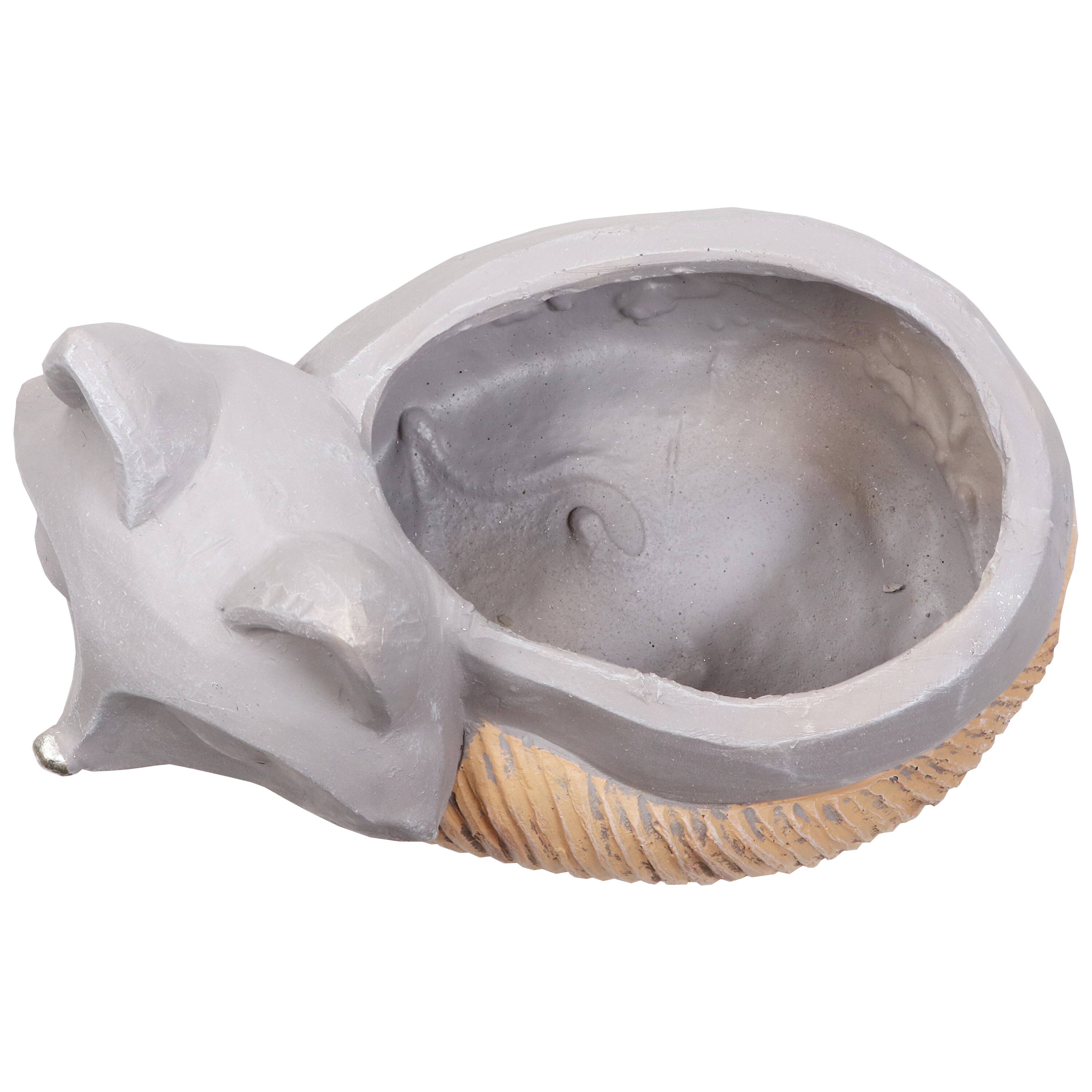 Alt View 7. Sunnydaze - Magnesium Oxide Finley the Fox Indoor Plater Statue - 8 in - Light Grey.