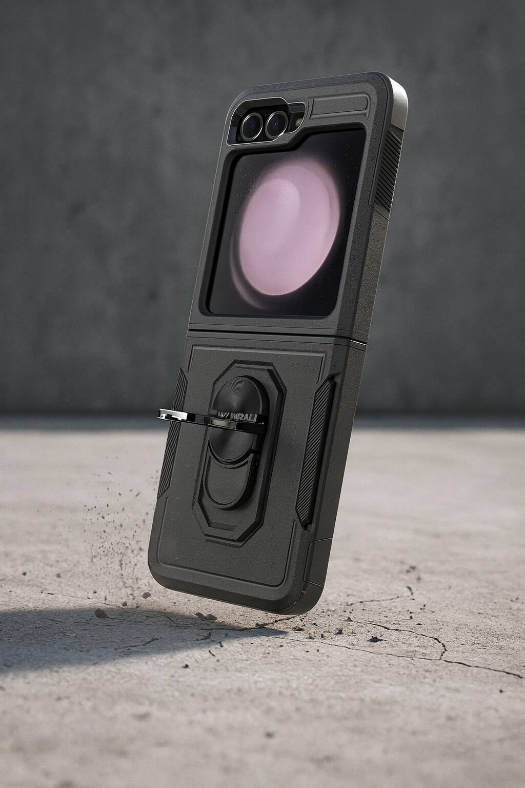 Alt View 6. SaharaCase - Raider Series Heavy Duty Case for Samsung Galaxy Z Flip7 FE - Scorpion Black.