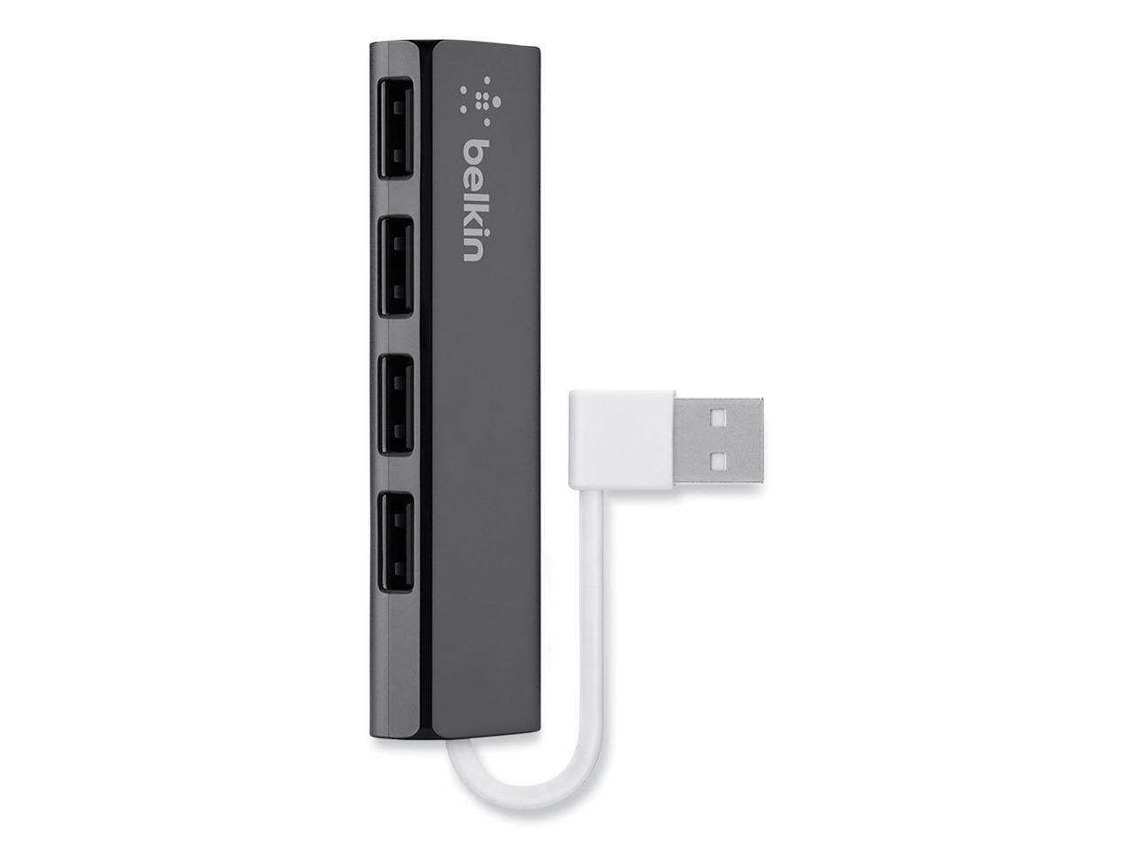 Alt View 4. Belkin - Belkin Ultra-Slim 4-port USB Hub.