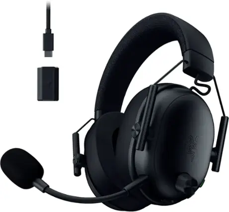 Front. Razer - BlackShark V3 Wireless Gaming Headset for PC, Mac, Playstation, Nintendo Switch, Smartphone - Black.