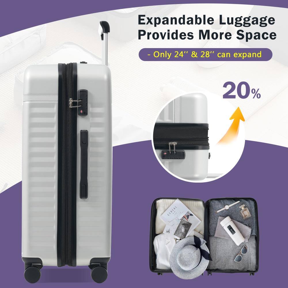 Expandable Luggage Provides More Space  
- Only 24" & 28" can expand  
20%