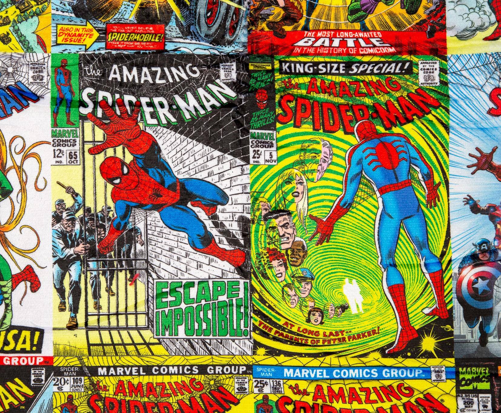 Sure, here is the corrected and grouped text from the image:

---

**Top Left:**
- ALSO IN THIS DYNAMITE ISSUE!
- SPIDERMOBILE!

**Top Center:**
- THE MOST LONG-AWAITED BATTLE IN THE HISTORY OF COMICOM!
- KING-SIZE SPECIAL!
- THE AMAZING SPIDER-MAN
- MARVEL COMICS GROUP
- 25¢
- NO. 109
- OCT. NOV.

**Top Right:**
- THE MOST LONG-AWAITED BATTLE IN THE HISTORY OF COMICOM!
- KING-SIZE SPECIAL!
- THE AMAZING SPIDER-MAN
- MARVEL COMICS GROUP
- 25¢
- NO. 109
- OCT. NOV.

**Middle Left:**
- THE AMAZING SPIDER-MAN
- MARVEL COMICS GROUP
- 12¢
- 65
- NO. 14
- OCT. NOV.

**Middle Center:**
- THE AMAZING SPIDER-MAN
- MARVEL COMICS GROUP
- 25¢
- 5
- NO. 109
- OCT. NOV.

**Middle Right: