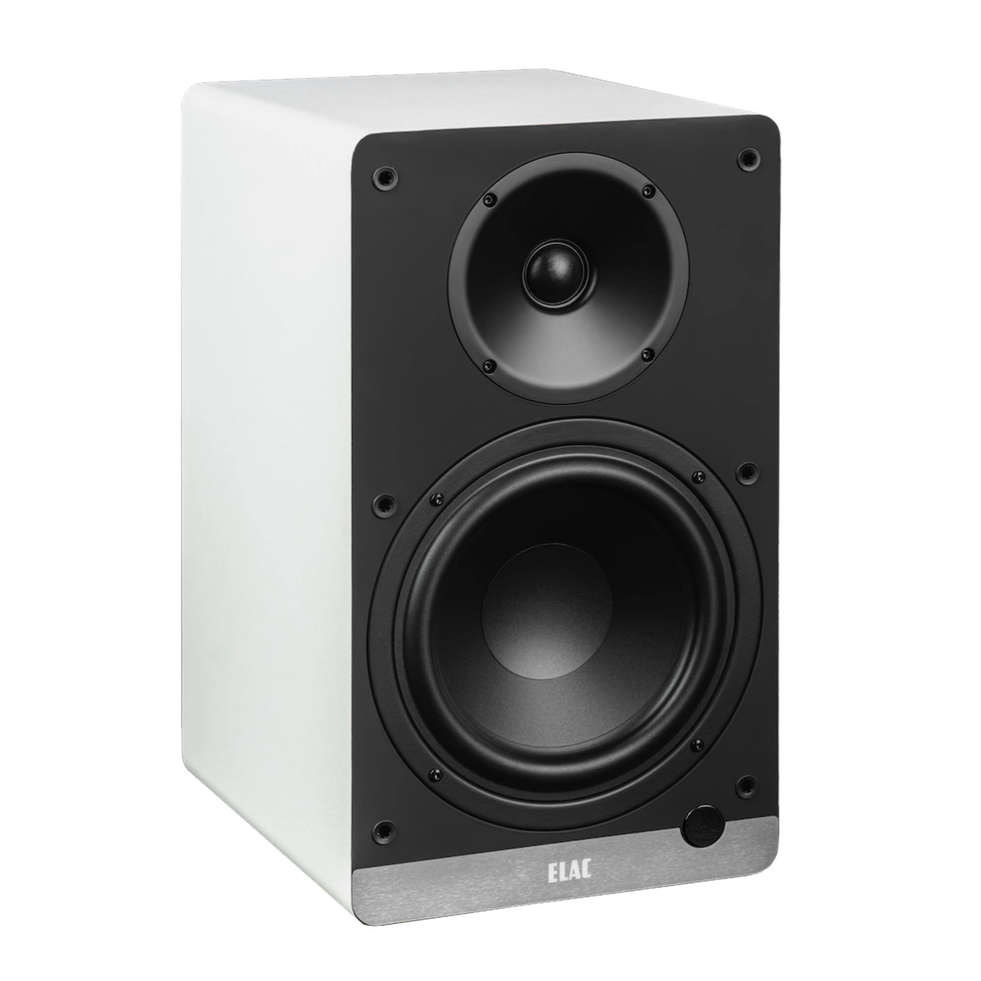 Alt View 1. ELAC - ELAC DCB61-W Debut ConneX Powered Speaker - White - Black/Gray.