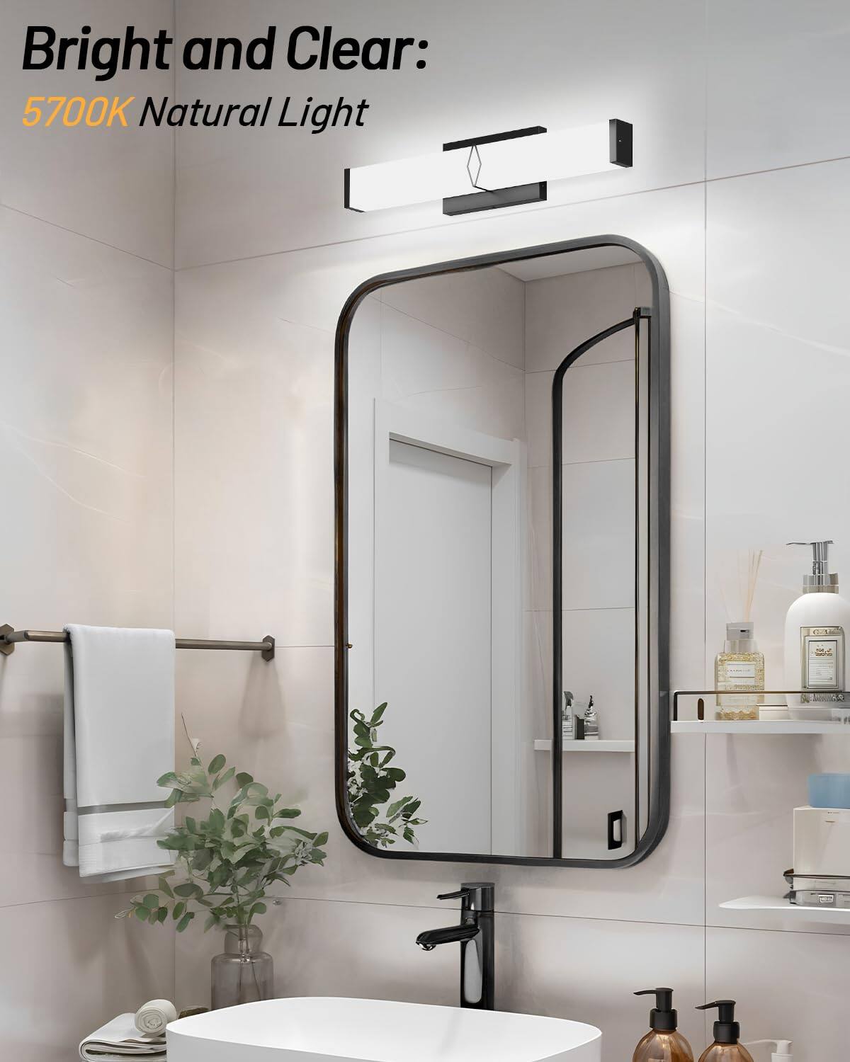 Bright and Clear:  
5700K Natural Light