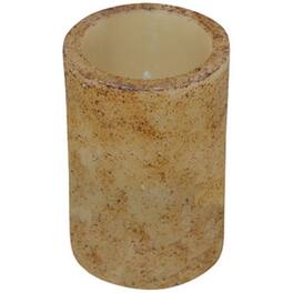 BreeBe - 4.5" Burnt Timer Pillar - Ivory