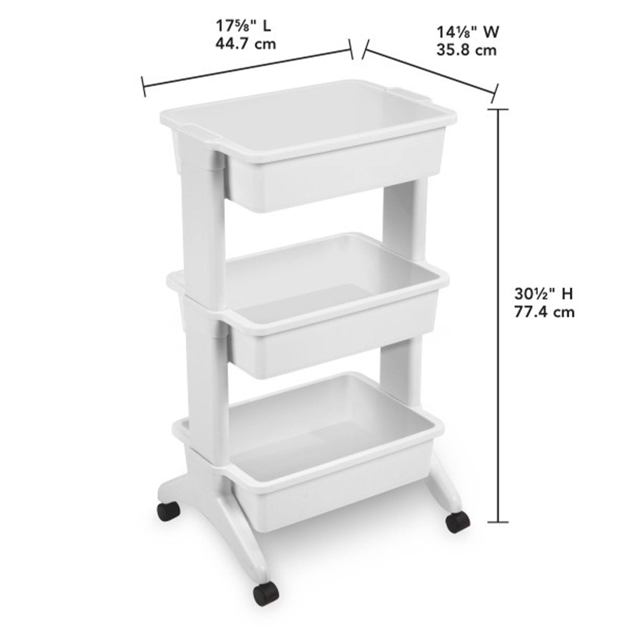 17½" L 44.7 cm  
14½" W 35.8 cm  
30½" H 77.4 cm