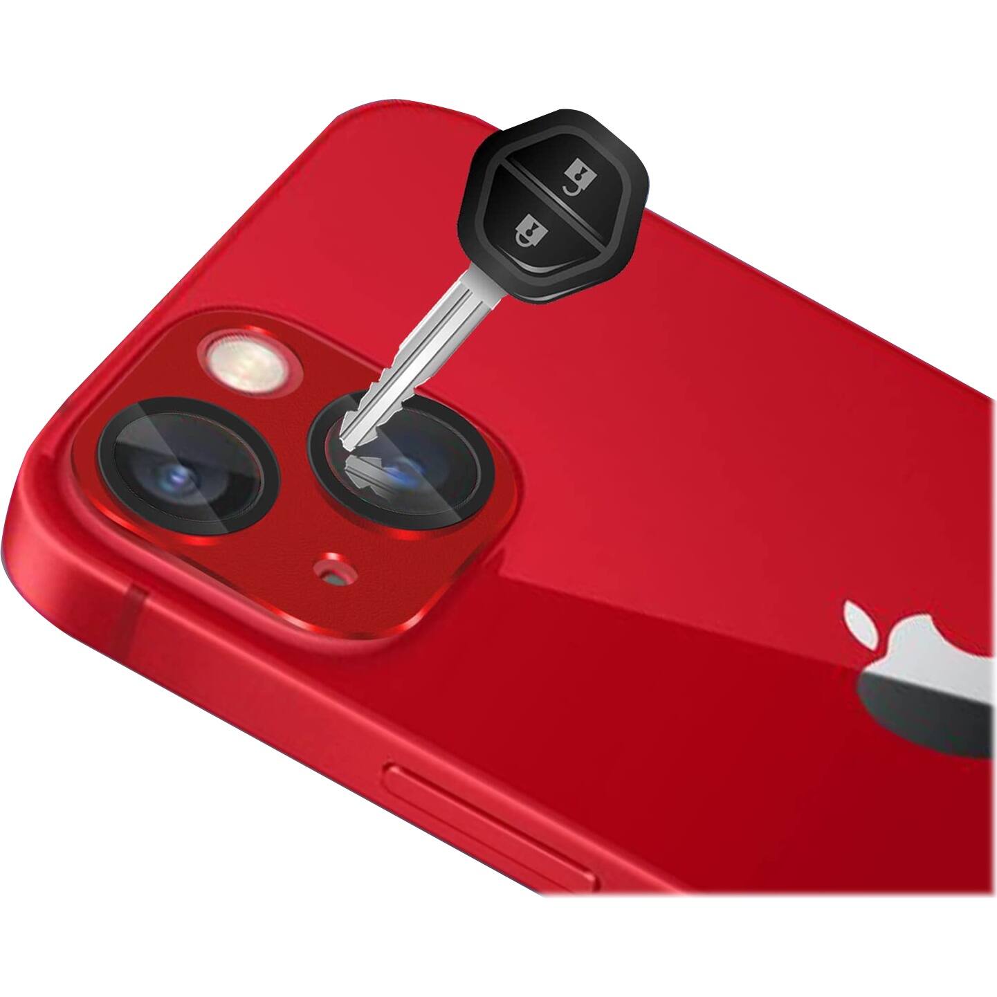 Alt View 14. SaharaCase - ZeroDamage Camera Lens Protector for Apple iPhone 13 and iPhone 13 mini (2-Pack) - Red.