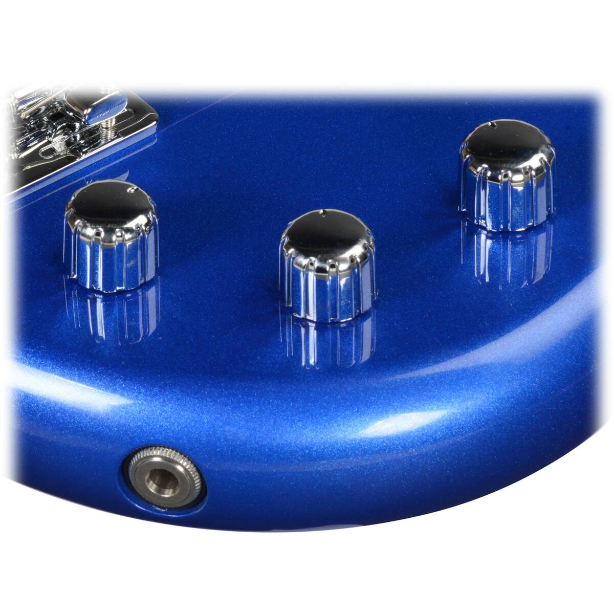 Alt View 2. Ibanez - Ibanez miKro Series GSRM20 Electric Bass Guitar, Starlight Blue.