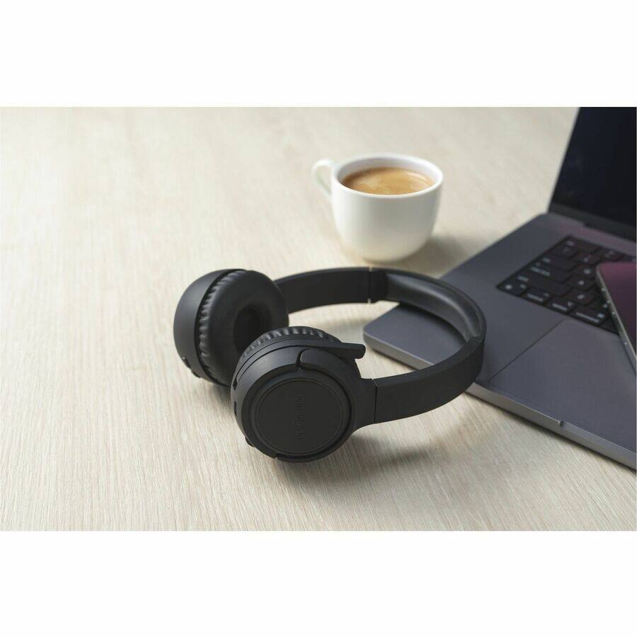 Alt View 8. Kensington - Kensington H1050 EQ Headset - Stereo - Wireless - Bluetooth - On-ear - Binaural - Black.