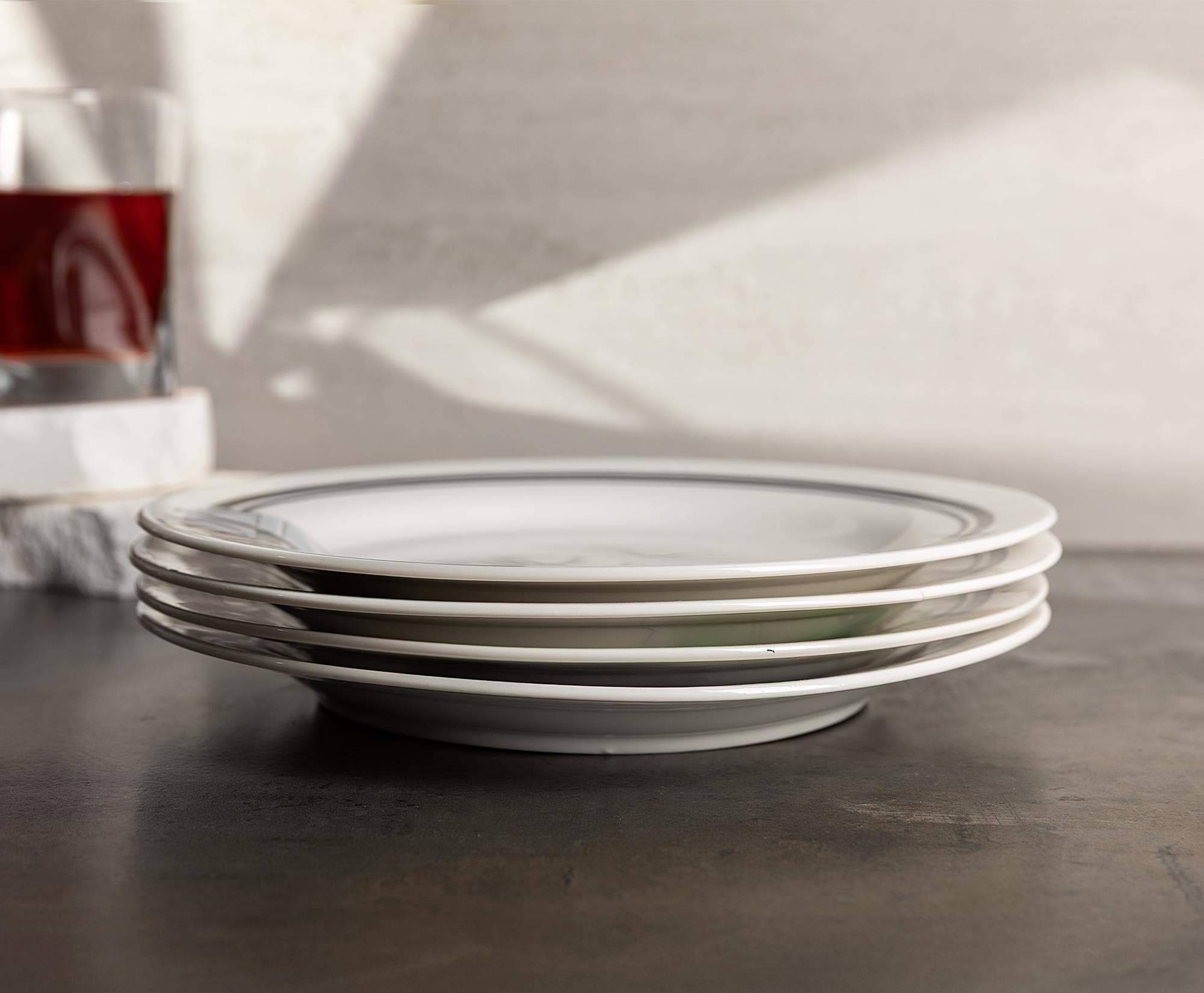 Alt View 2. Silver Buffalo - Star Wars: The Mandalorian Mando and Grogu 4-Piece 8-Inch Dinner Plate Set - Multi-Colored.