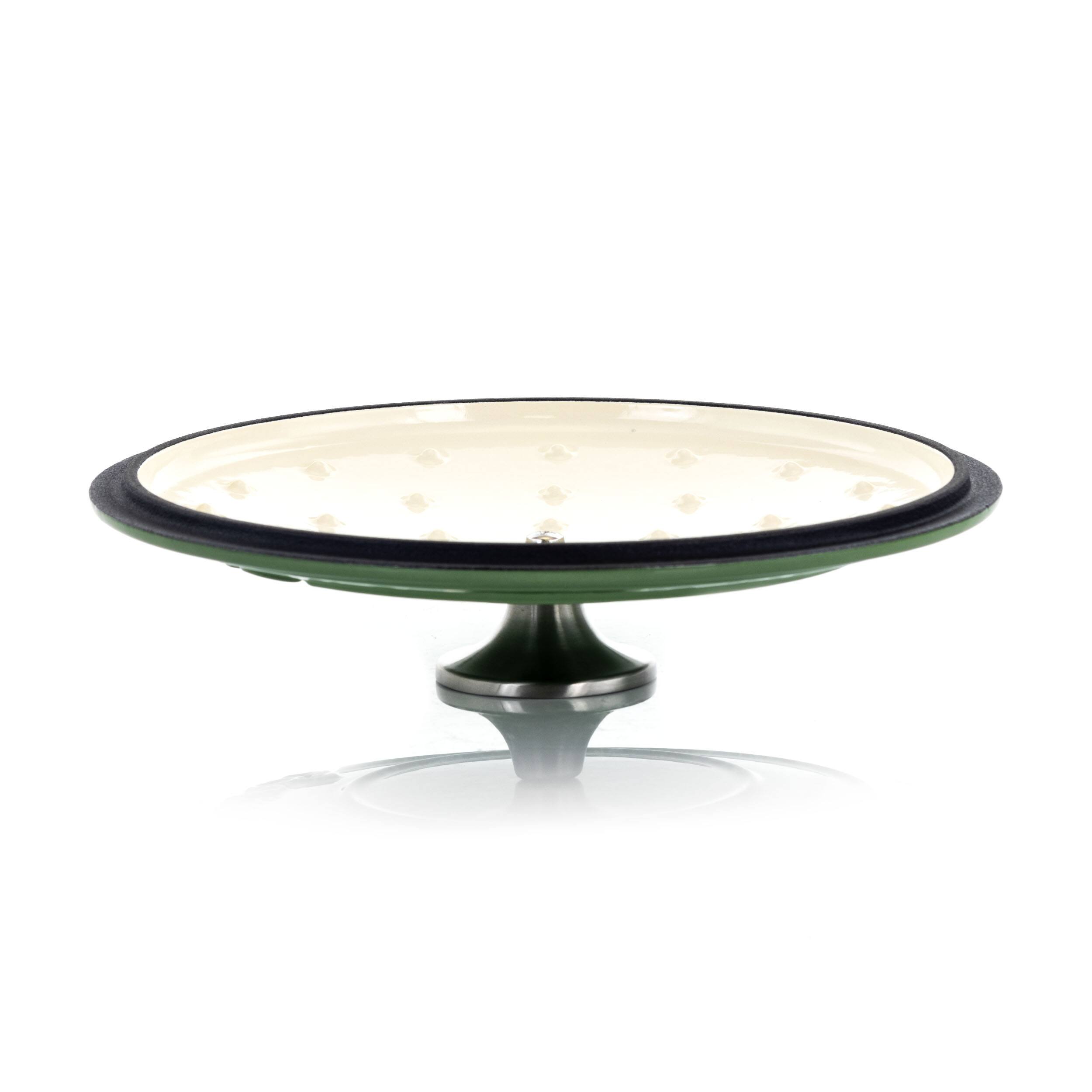 Alt View 5. Crockpot - Crock-Pot Artisan 2 Piece 3 Quarts Enameled Cast Iron Dutch Oven in Pistachio Green - Pistachio Green.