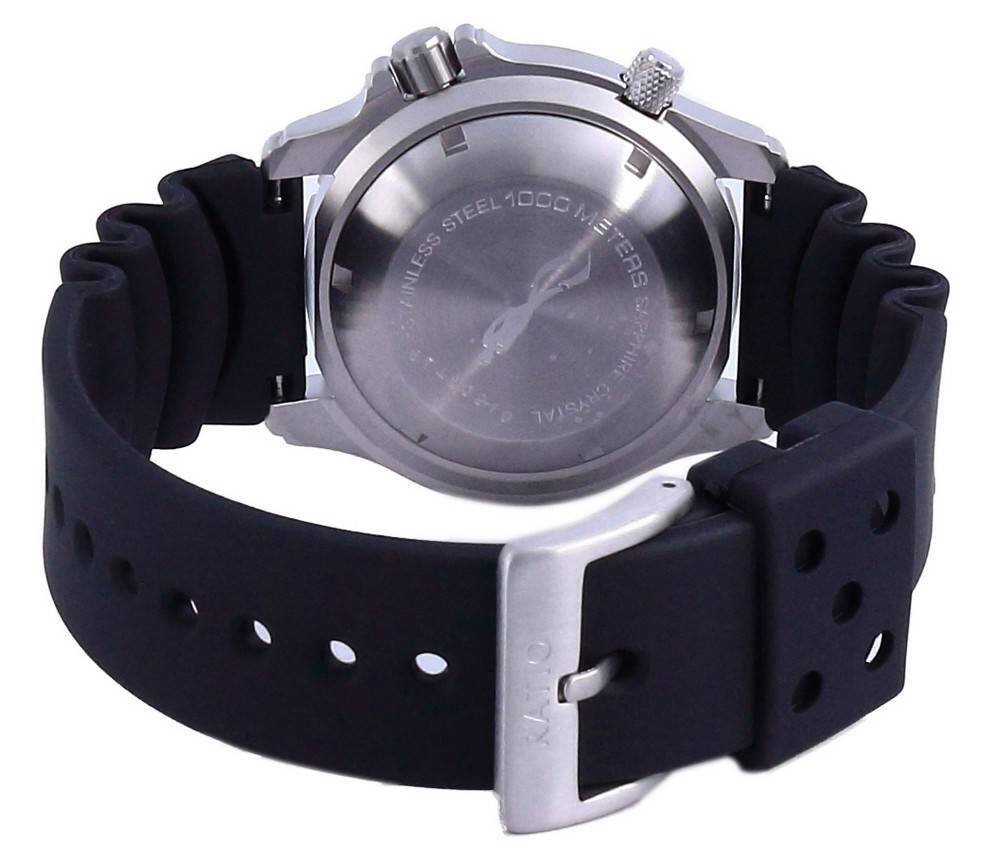 STEEL 1000 METER WATER RESISTANT SAPPHIRE CRYSTAL