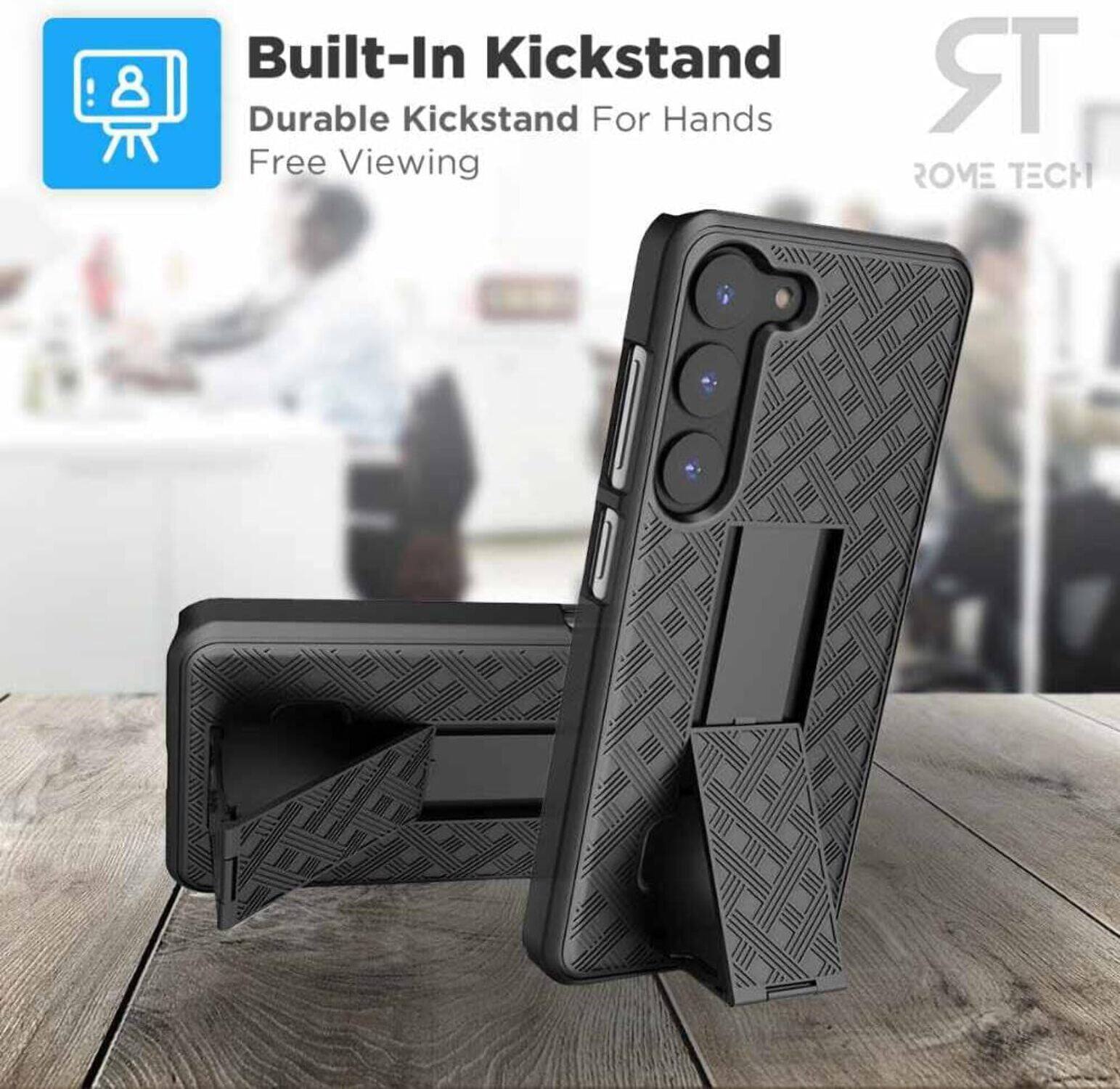 Built-In Kickstand  
Durable Kickstand For Hands Free Viewing  
ROME TECH