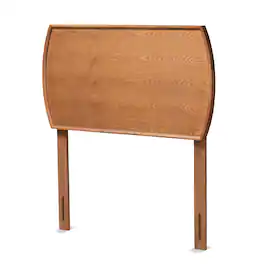 Baxton Studio - Laurien Mid-Century Modern Finished Wood Twin Size Headboard - Ash Walnut