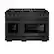 Front. ZLINE - 48 in. Wide 8 Burner ZLINE Paramount Double Oven Dual Fuel Range in Black Stainless (SDRB-BR-48) - Black Stainless Steel.