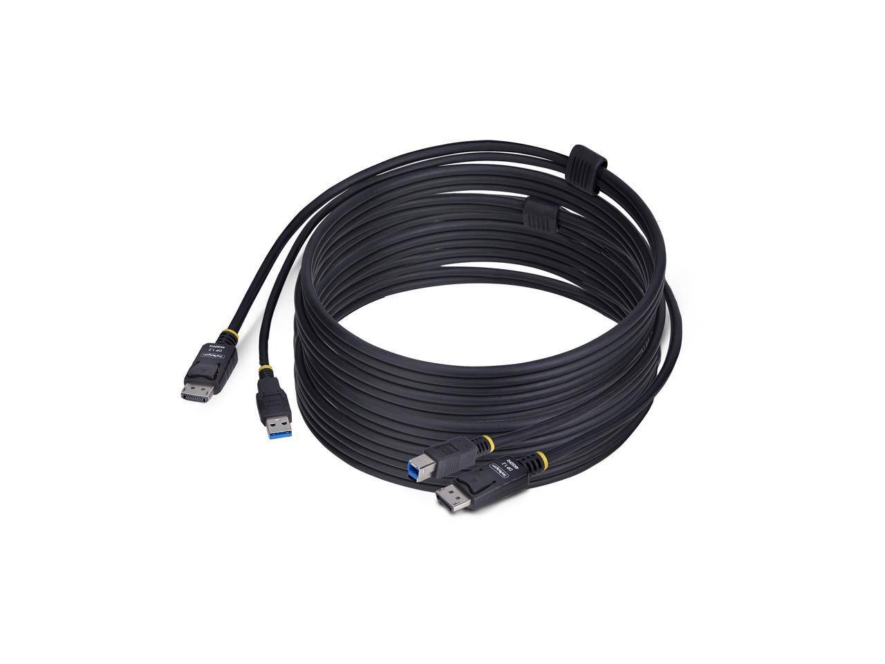 Alt View 9. StarTech.com - StarTech 10ft DP & USB KVM Cable, 4K 60Hz, DP 1.2 & USB Combo for KVM Switches.