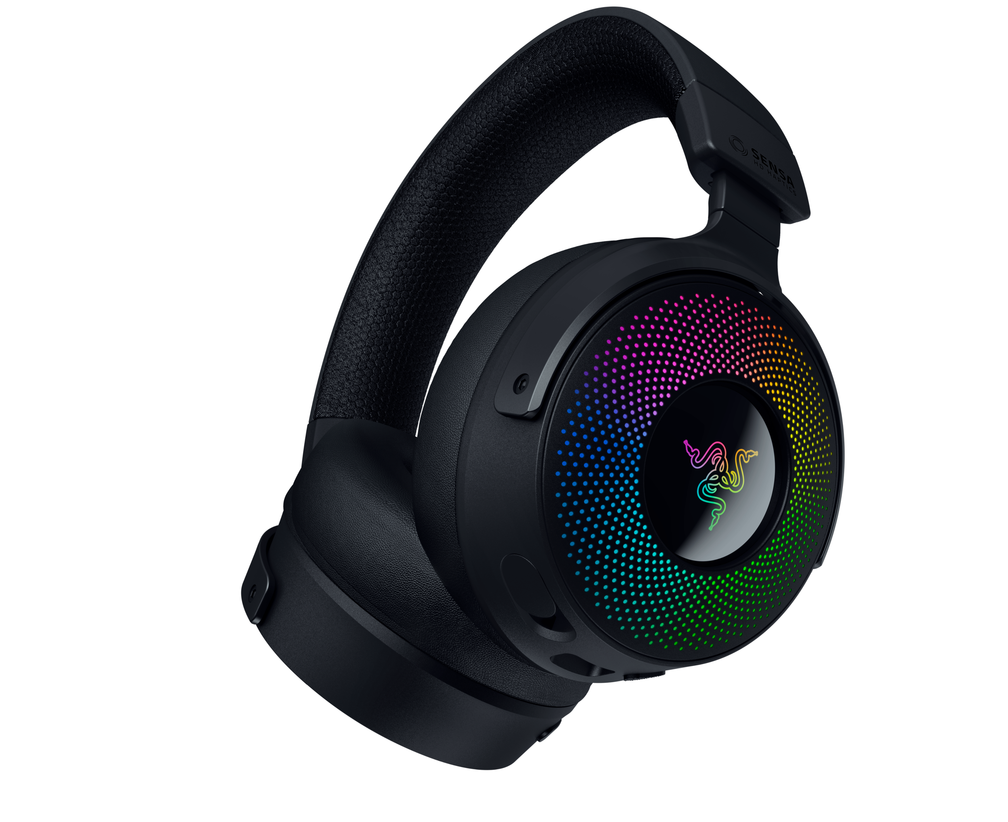 Alt View 22. Razer - Kraken V4 Pro Wireless Over-the-Ear Gaming Headset for PC, Mac, Playstation, Nintendo Switch, Steam Deck, Mobile - Black.