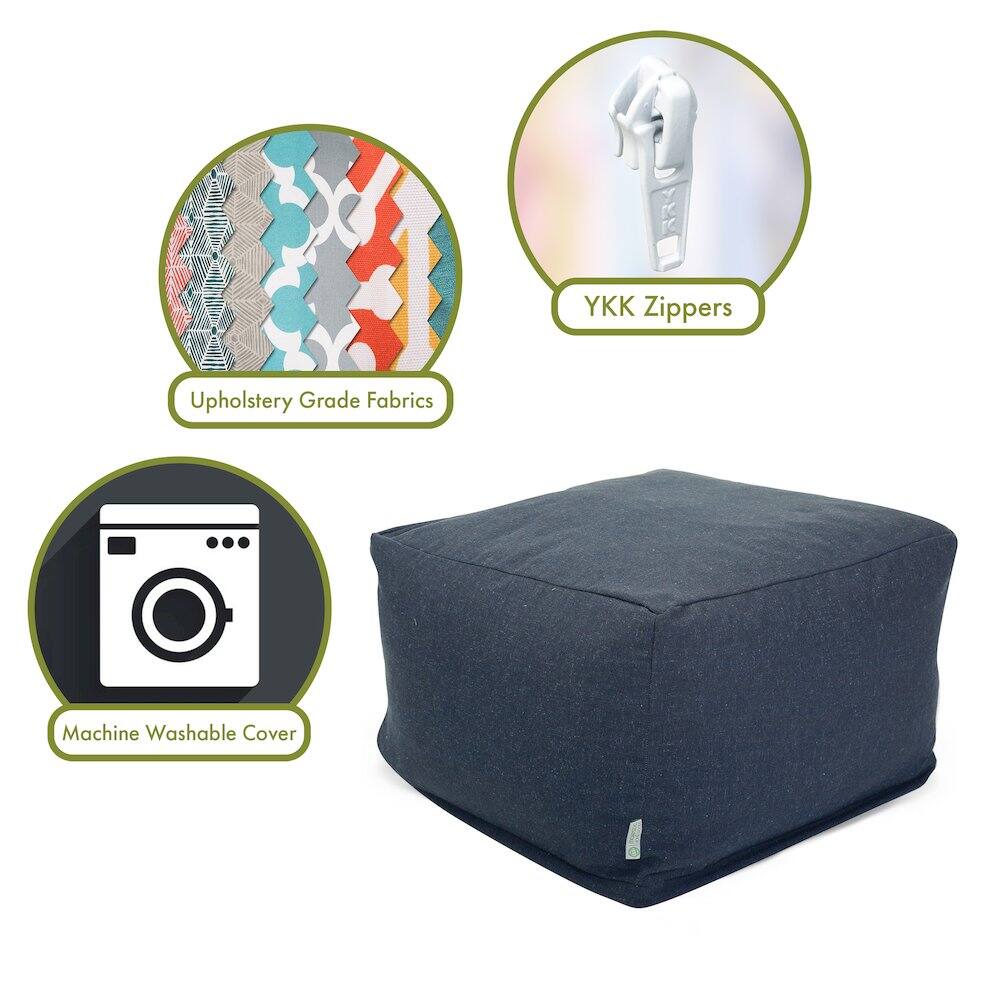 - Upholstery Grade Fabrics
- YKK Zippers
- Machine Washable Cover