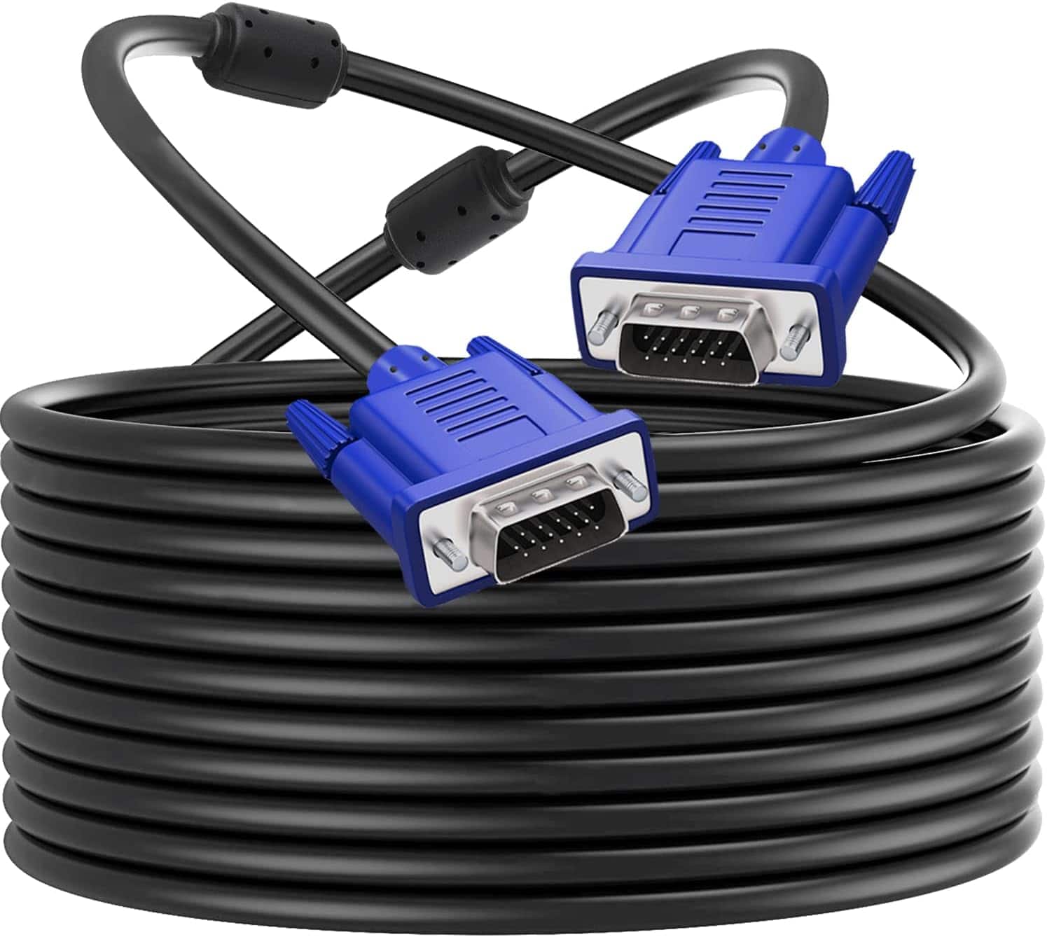 Core Tech - VGA to VGA Monitor Cable with Dual Ferrite Cores - 40 ft - Blue price history on PriceWatchPro