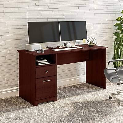 Alt View 1. Bush Furniture - 60"W Computer Desk with Drawers(WC31460-03) - Harvest Cherry.