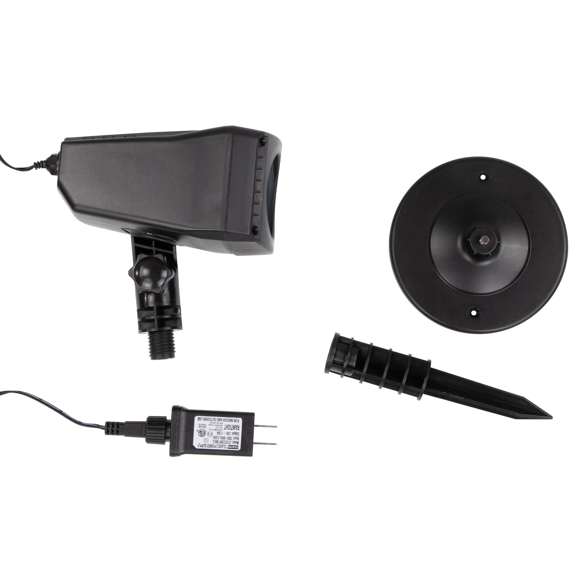 Northlight - Spiderweb with Falling Spiders Halloween Outdoor Light Projector - 7" - Black