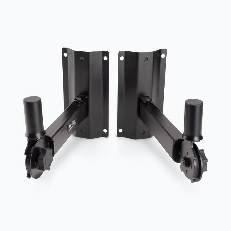 Alt View 3. On Stage Stands - On Stage SS7322B Adj Wall Mount Spkr Bracket, Pair - Black.