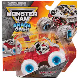 Monster Jam - Monster Mutt Dalmatian Smash & Bash (Series 2) 1:64 Die-Cast Monster Truck with Crash Feature, Ages 3+ - Multi