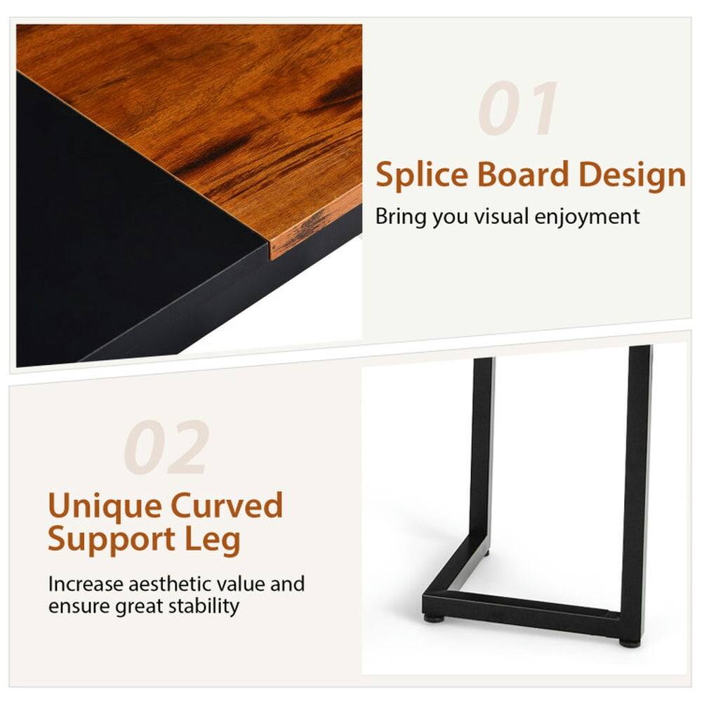 01 Splice Board Design  
Bring you visual enjoyment  

02 Unique Curved Support Leg  
Increase aesthetic value and ensure great stability