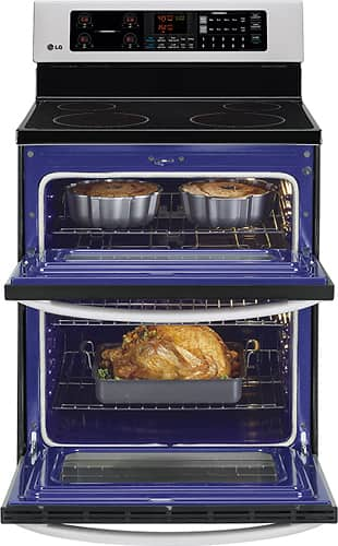 Best Buy Lg 30 Self Cleaning Freestanding Double Oven Electric Range Stainless Steel Lde3031st 8207