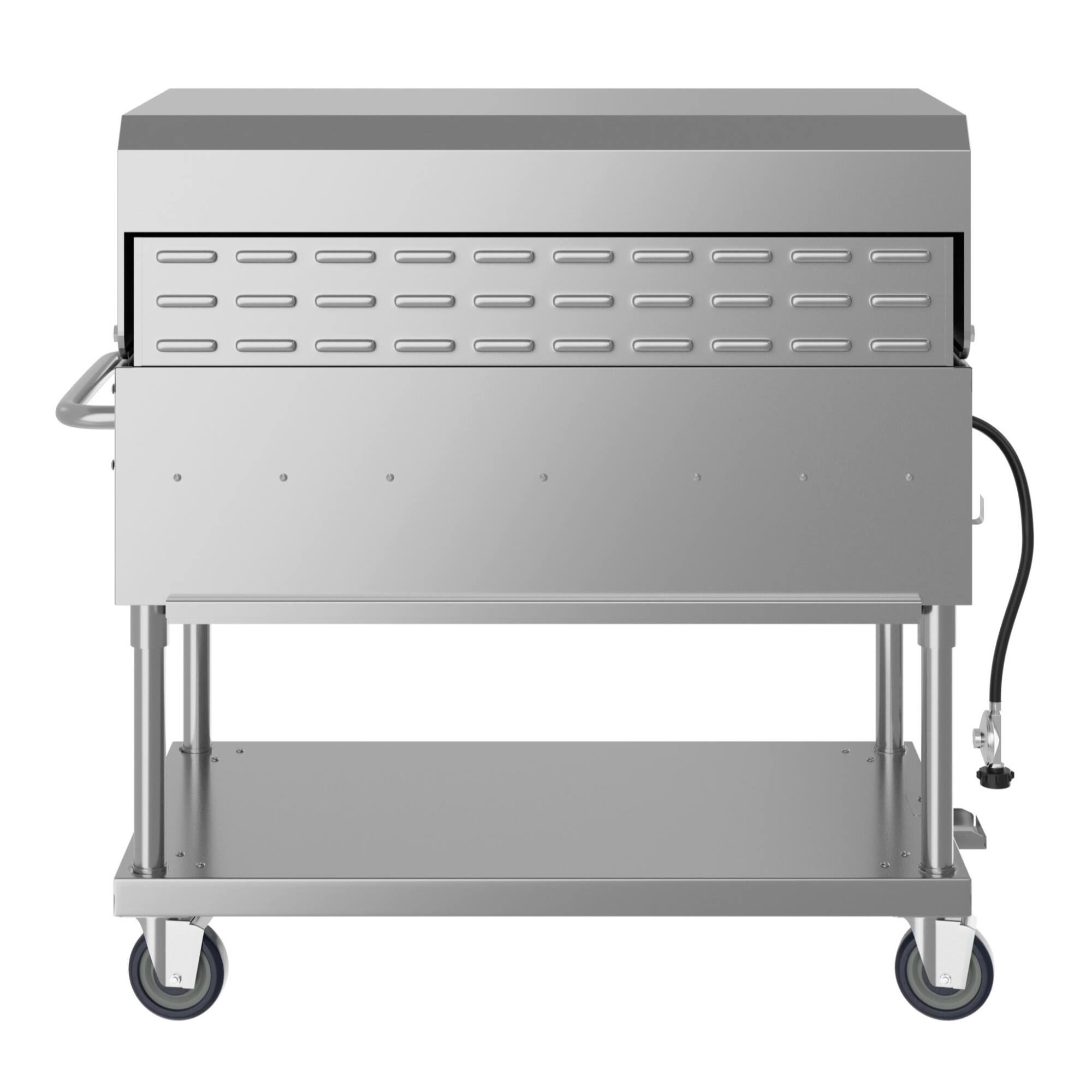 Alt View 5. Koolmore - 48 in. Commercial Outdoor Propane Gas Grill with Roll Dome Cover, ETL Listed in Stainless-Steel (CGKIT4-48D) - Stainless Steel.