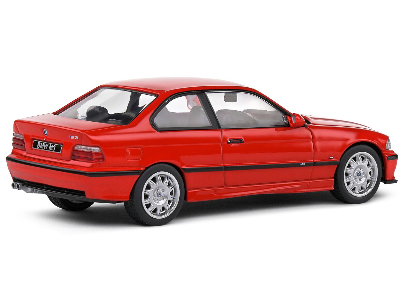 Left. Solido - 1999 BMW E36 M3 Coupe Brilliant Red 1/43 Diecast Model Car by Solido - Red.