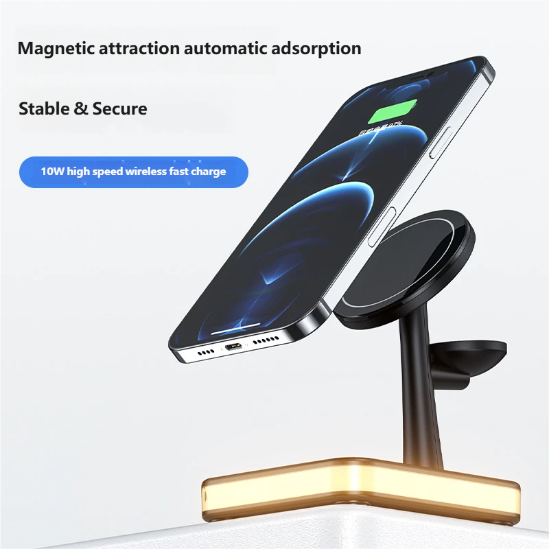Magnetic attraction automatic adsorption  
Stable & Secure  
10W high speed wireless fast charge