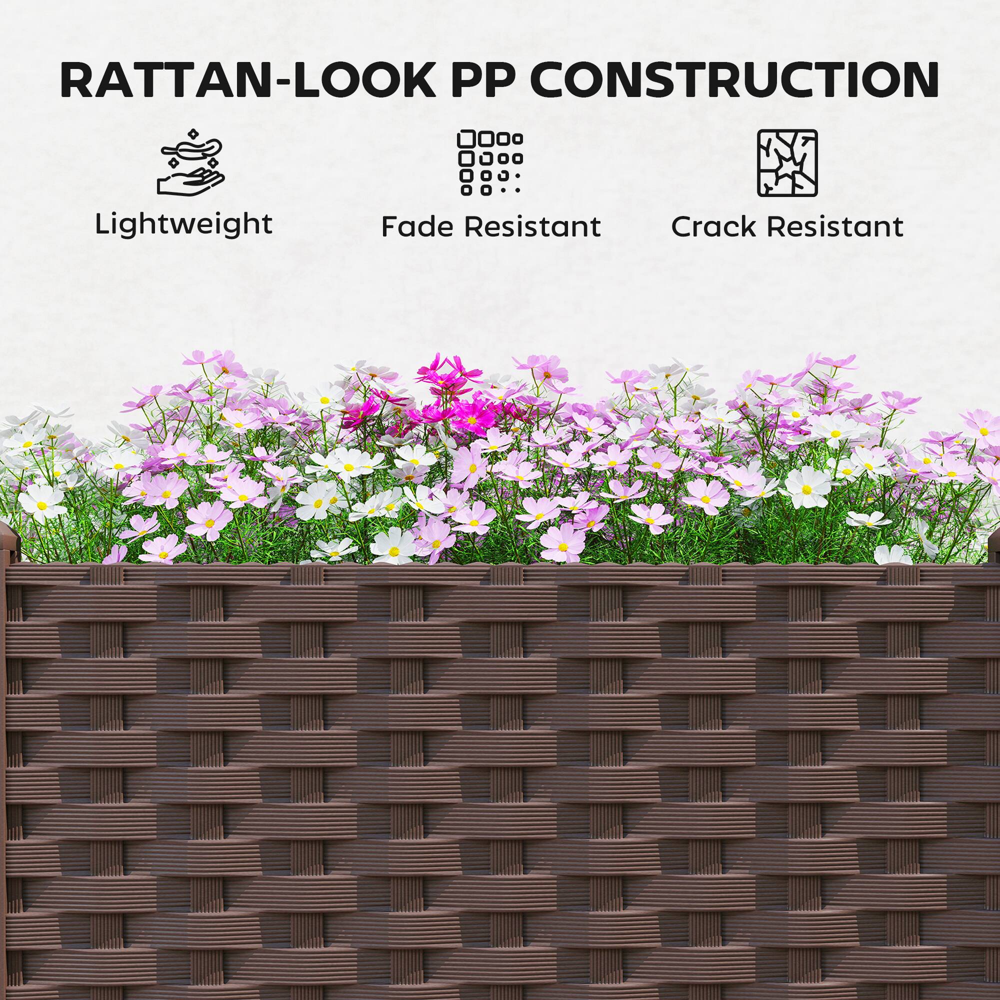 RATTAN-LOOK PP CONSTRUCTION

- Lightweight
- Fade Resistant
- Crack Resistant