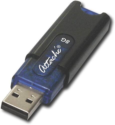 Angle Standard. PNY - Attaché 8GB USB 2.0 Flash Drive.