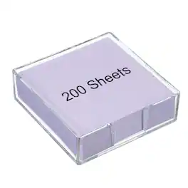 Unique Bargains - 3x3 Inch 1pc Sticky Note Holder with 200 Sheets Self-Stick Note Pad, Office Desk Organizer Supplies for Home Office - Purple