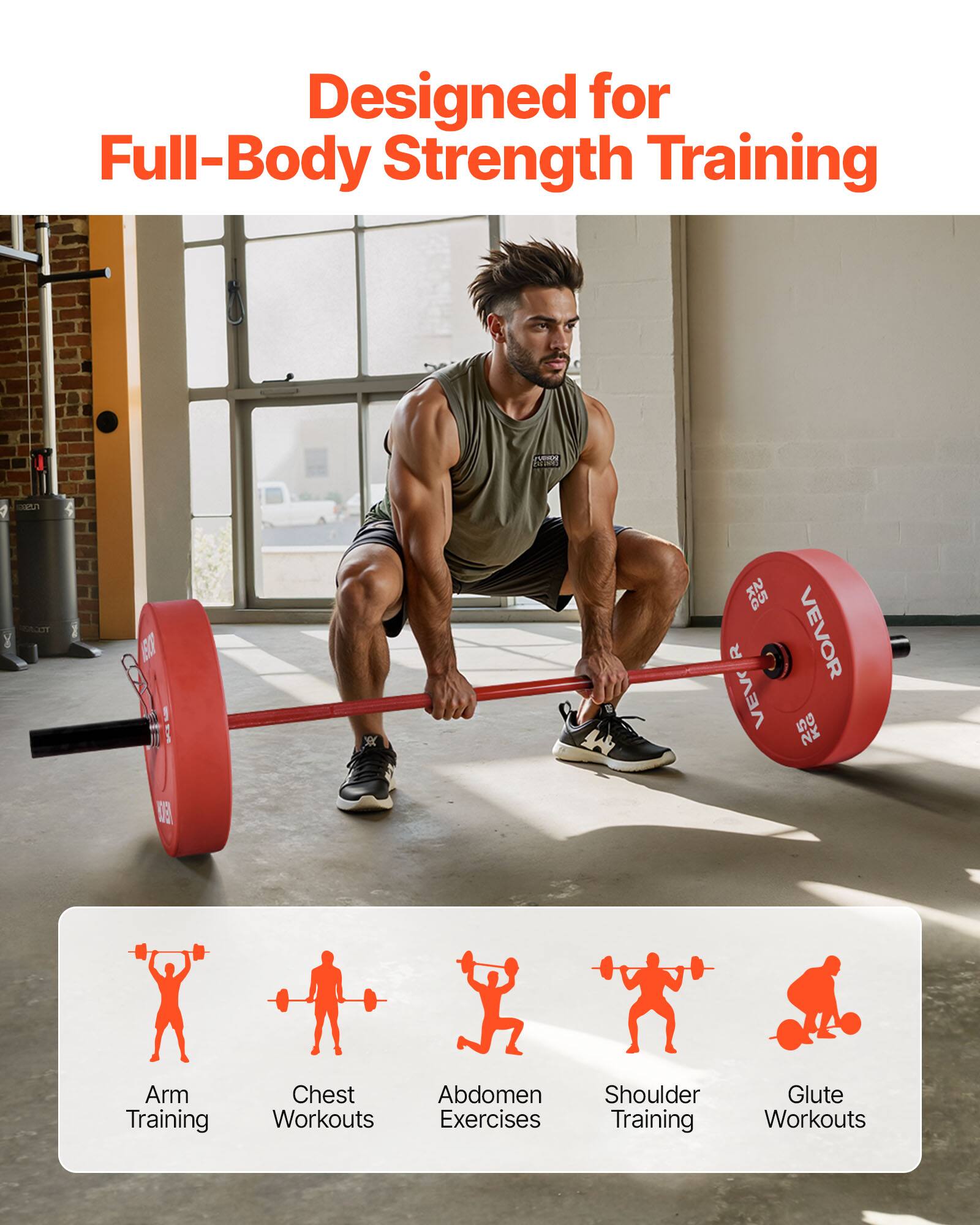 Designed for Full-Body Strength Training

- Arm Training
- Chest Workouts
- Abdomen Exercises
- Shoulder Training
- Glute Workouts