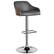 Front. Simpli Home - Hutton Mid Century Modern Metal Adjustable Bar Stool - Charcoal Grey.