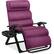 Front. Best Choice Products - Best Choice Products Oversized Zero Gravity Chair, Folding Recliner w/ Removable Cushion, Side Tray - Amethyst Purple - Amethyst Purple.