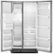 Alt View Zoom 2. Whirlpool - 24.5 Cu. Ft. Side-by-Side Refrigerator with Thru-the-Door Ice and Water - Monochromatic Stainless Steel.