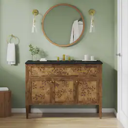 Elysian Bathroom Cabinet Basin Not Included by Modway - Black Brown
