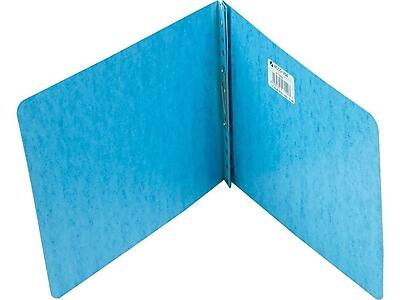 Front. ACCO - Presstex 2-Prong Report Cover, Letter - Light Blue.