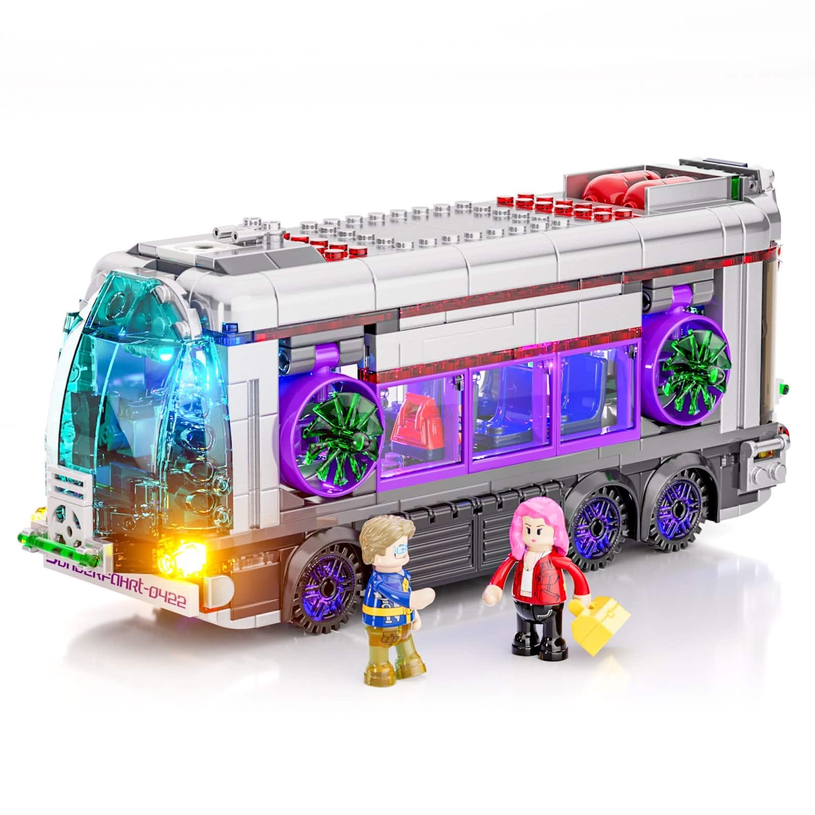 Lumibricks - Cyberpunk Future Bus Lighting Building Set, 605 Pieces 2-in-1 LED Vehicle Model Kit for Ages 16+ price history on PriceWatchPro