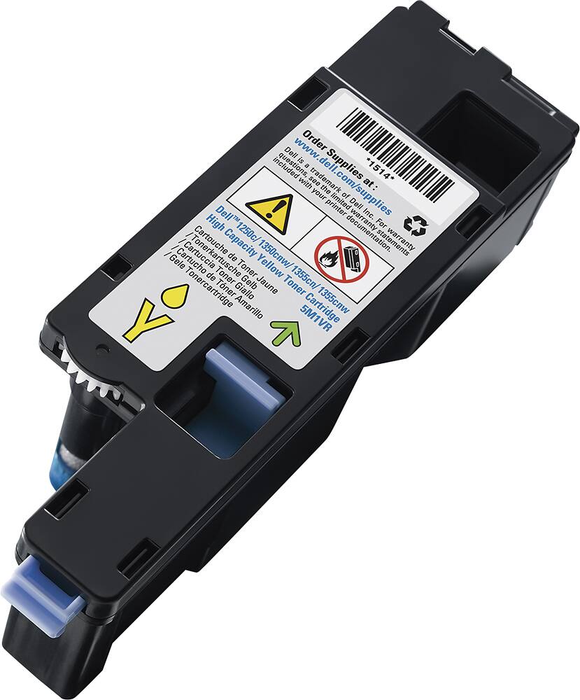 Front. Dell - DG1TR Toner Cartridge - Yellow.