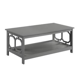 Convenience Concepts - Omega Coffee Table with Shelf - Gray#Grey