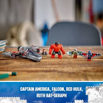 LEGO Marvel Captain America vs. Red Hulk Battle Super Hero